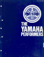Yamaha PM-1000-E - Owners Manual 
